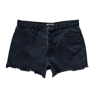 Madewell black denim shorts